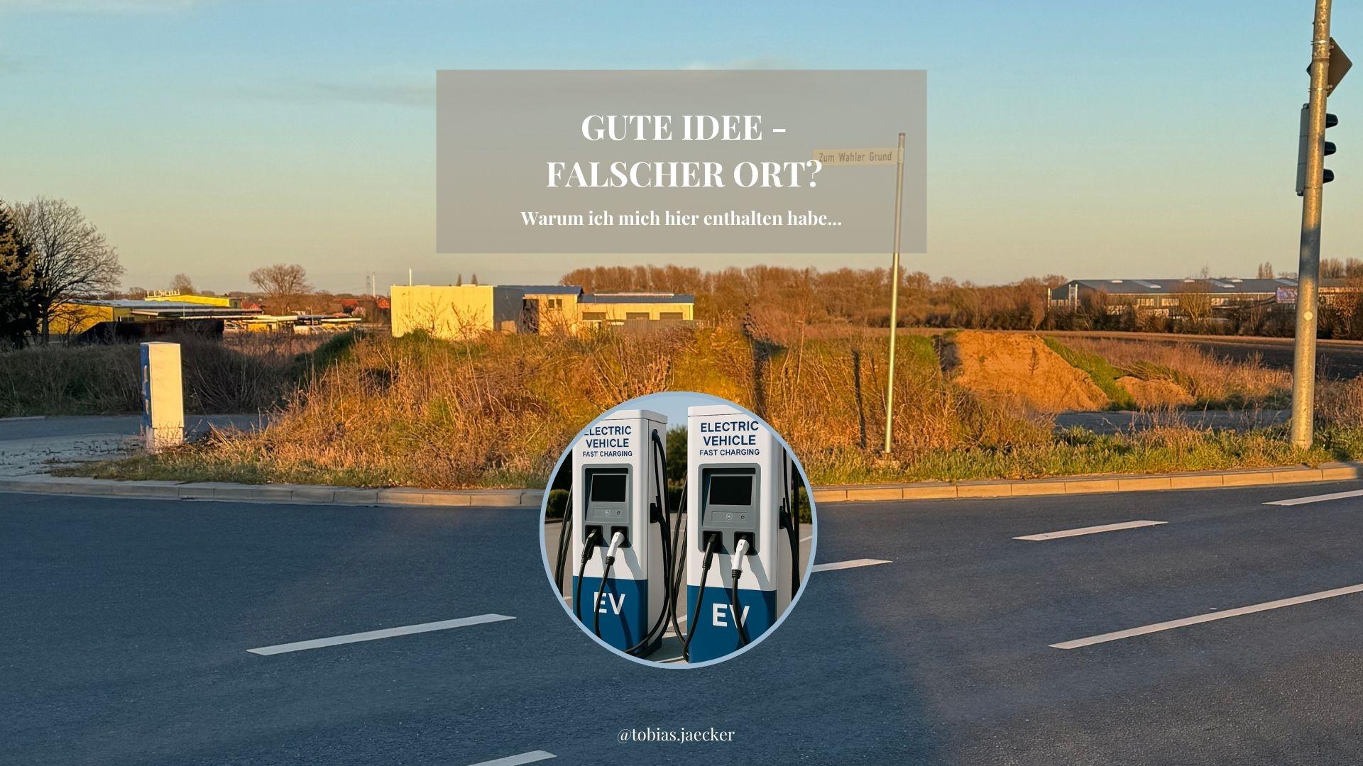 Standort für die E-Ladesäulen in Wahle