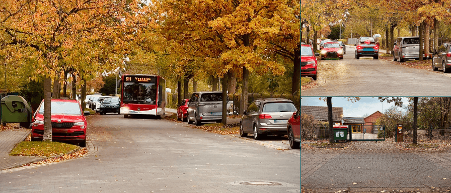 Verkehr vor der Grundschule Löwenherz